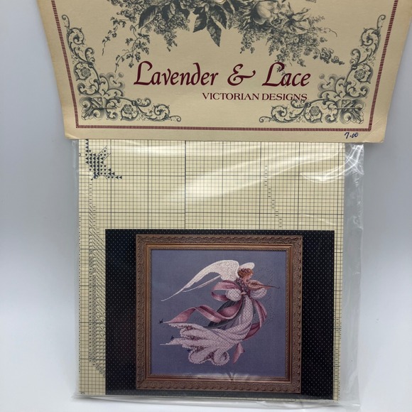Lavender & Lace Victorian Designs Cross Stitch Patterns Angels Summer Spring Ice - Picture 4 of 11